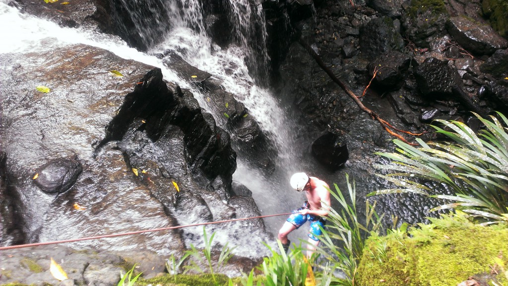 cascade en rappel 